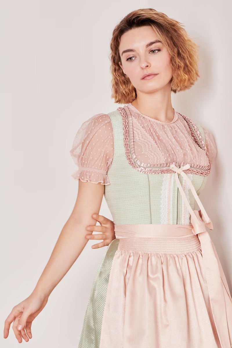 Krueger Mini Dirndl 2pcs. 50cm "Rina" mint (36,38)