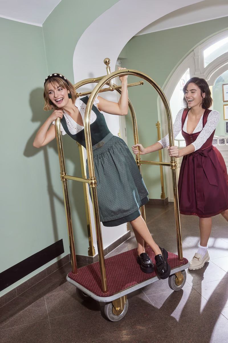 Kruger Mini Dirndl 2pcs. 50cm "Alisha" green