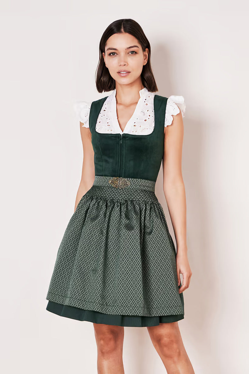 Kruger Mini Dirndl 2pcs. 50cm Alisha Green (32,36) CA Dirndl Haus Kruger Mini Dirndl 2pcs. 50cm Alisha Green (32,36) CA Dirndl Haus