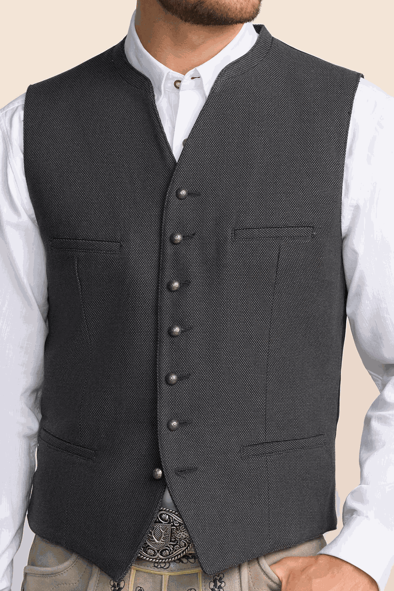 Kruger Traditional Vest "Caelius" black (size 48)