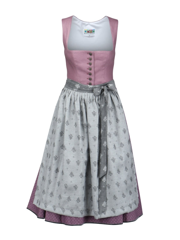 Berwin Long Dirndl 2pcs. 70cm "Liesel" berry