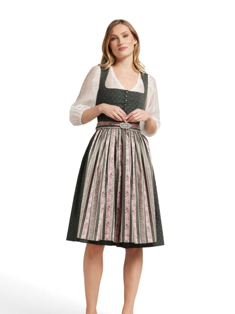 Berwin Long Dirndl 2pcs. 70cm "Elsbeth" olive