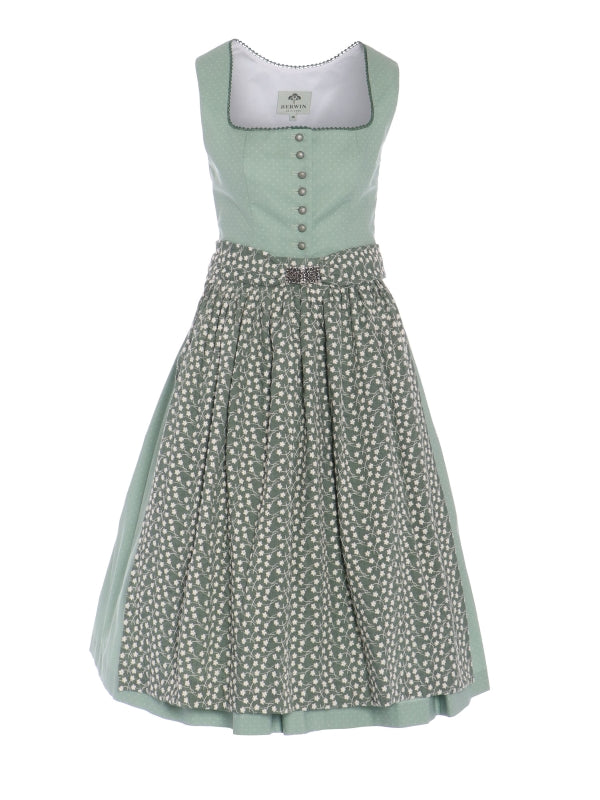 Berwin Long Dirndl 2pcs. 70cm "Heidi" olive (38)