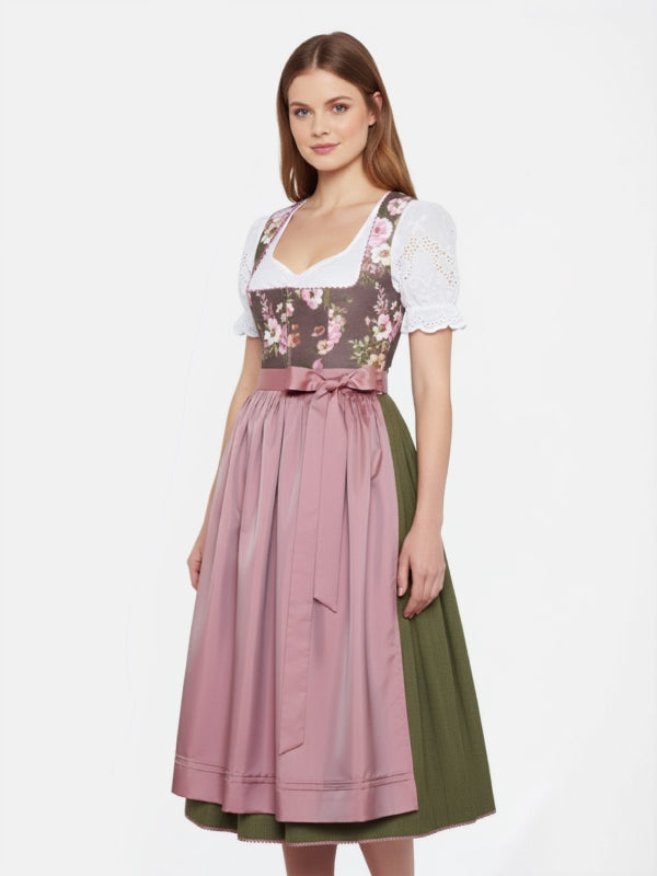 chinese dress ladies German Maxi Dirndl Long Anna Black – Lederhosen Store main image 0
