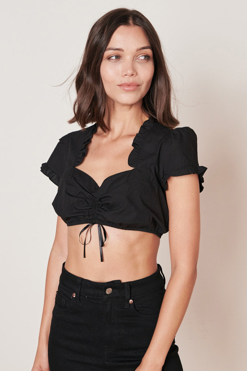 Kruger Sober dirndl blouse in black, styled