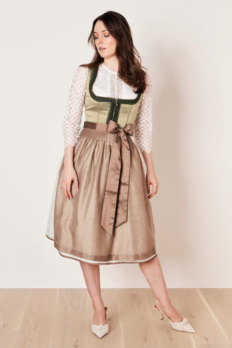 Kruger Long Dirndl 2pcs. 70cm "Danila" grun (48,50)