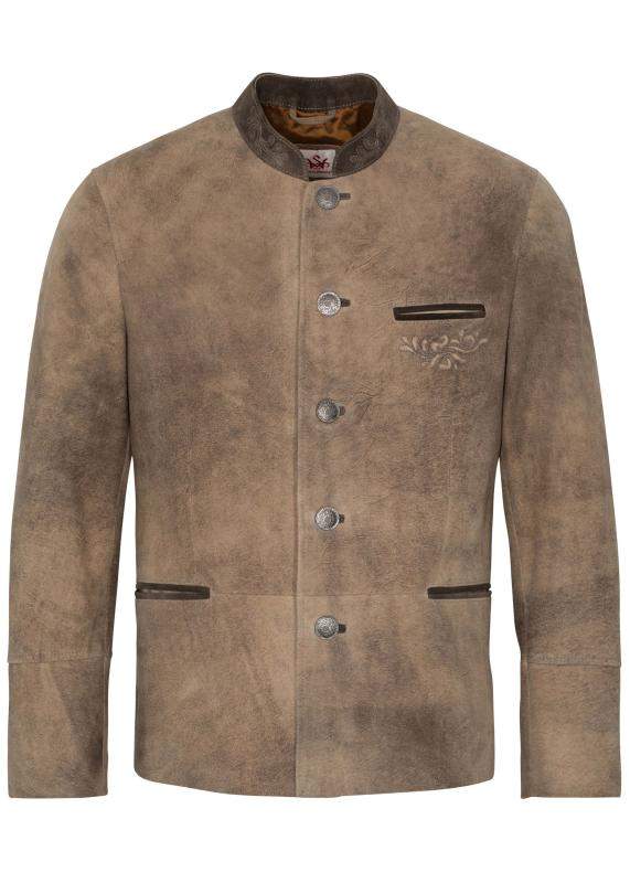 Spieth & Wensky traditional leather jacket in light brown color.