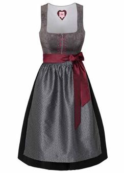 Spieth & Wensky Long Dirndl 2pcs. 70cm "Astrid "  grey (size 52)