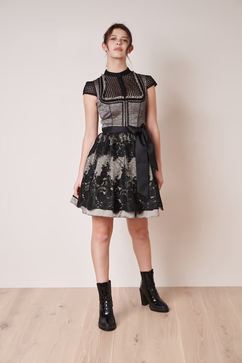 Kruger Mini Dirndl 2pcs. 50cm "Loreen" black (40)