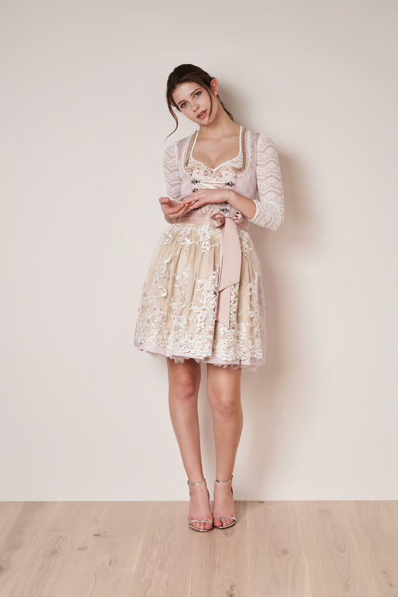 Kruger Blossom Mini Dirndl, Pink — 50cm 2pc Set