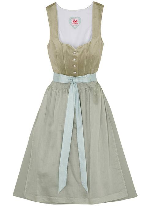 Spieth & Wensky Dirndl Velvet 70cm "Dune"(46,48,50,52) closeout