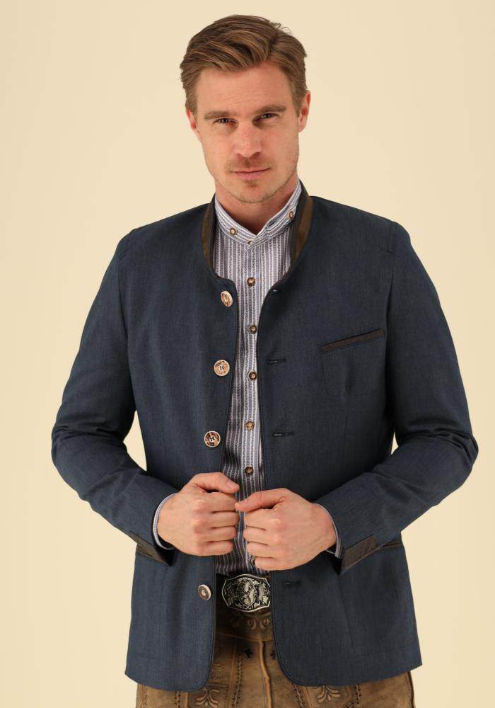 Gipfelstürmer Traditional Slim Fit Jacket "Bolago" navy