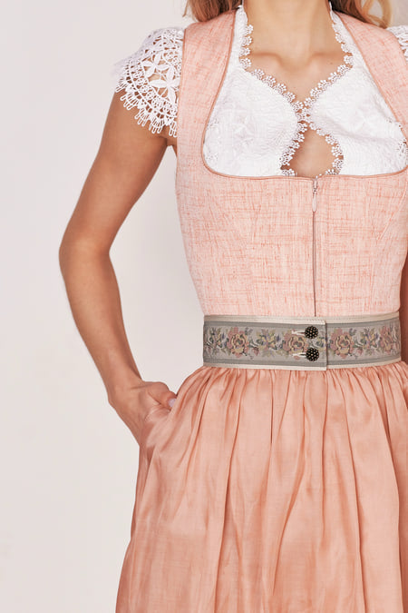 Julia Trentini Marta Dirndl, Rose — 60cm Midi