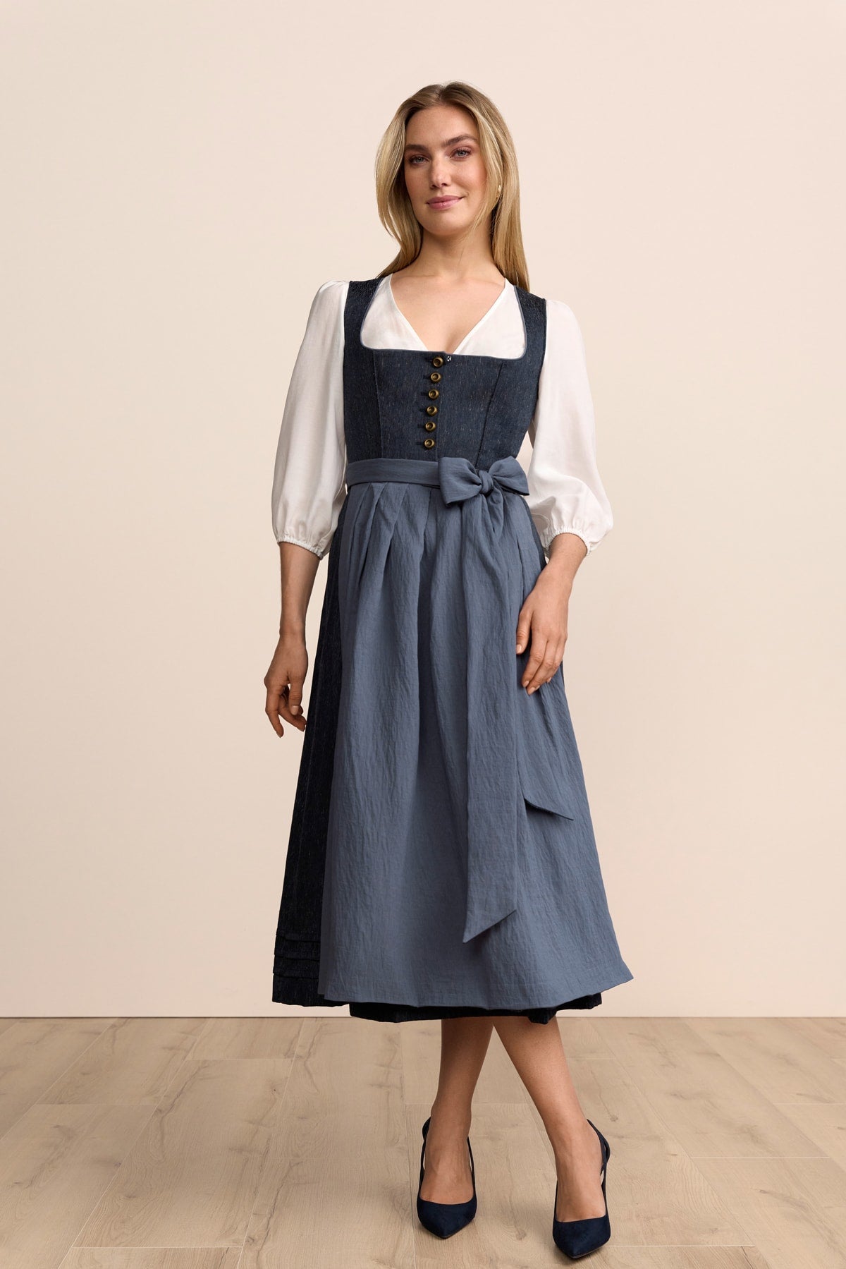 Kruger Debora maxi dirndl in blue, 80cm