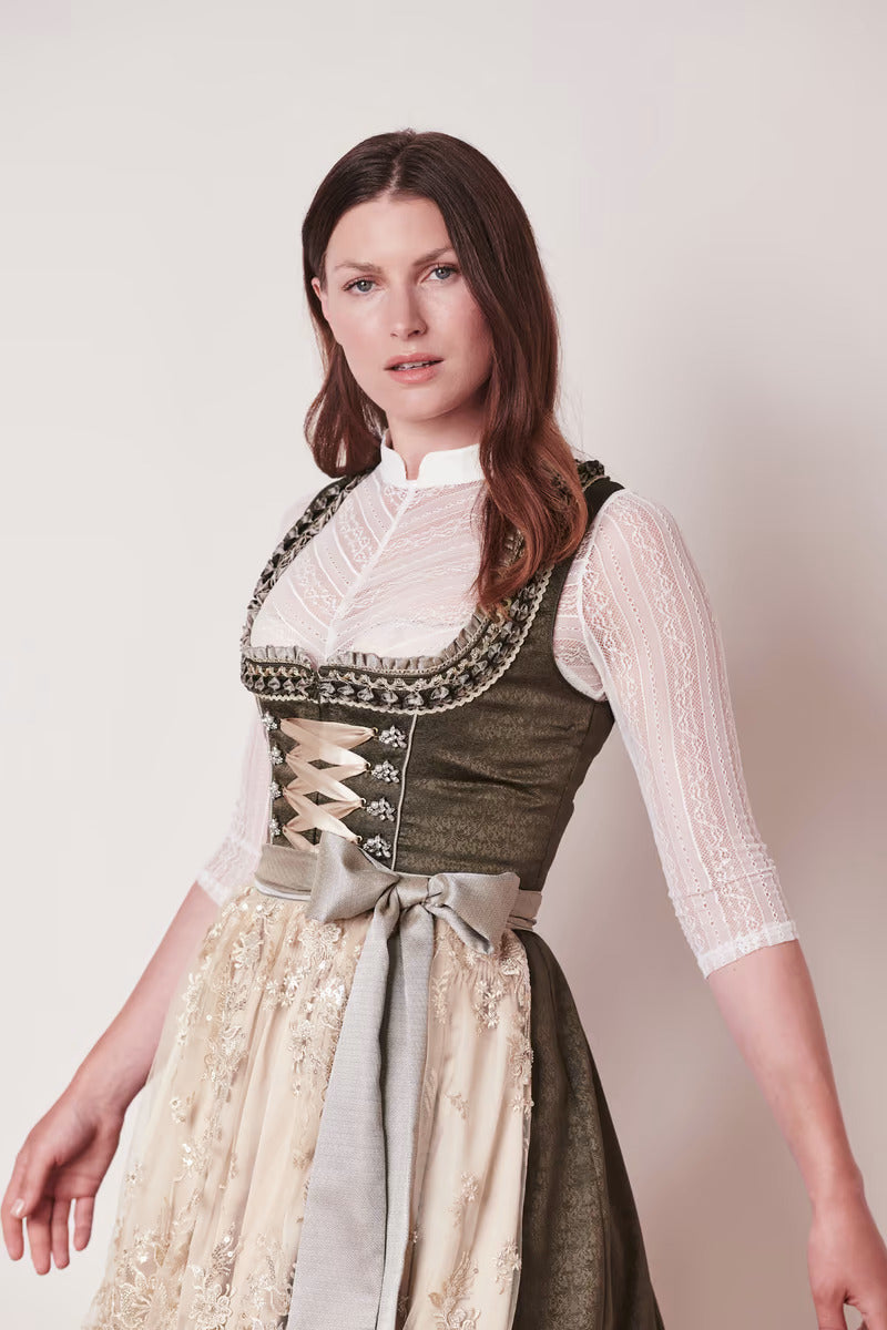 Kruger Long Dirndl 2pcs. 70cm "Anouk" grun (36)