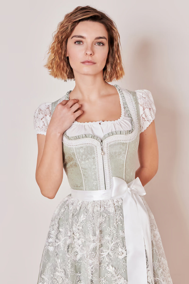 Kruger Mini Dirndl 2pcs. 60cm "Zephyra" green