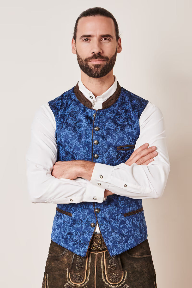 Kruger Traditional Vest "Leano" blue (low stock)
