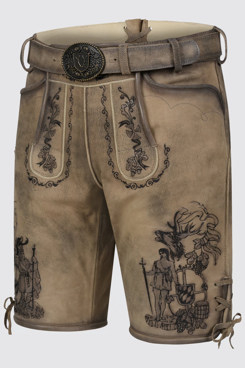Kruger Men's Lederhosen "Giuliano" brown