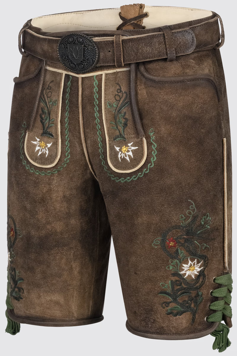 Kruger Men's Lederhosen "Alexander" brown
