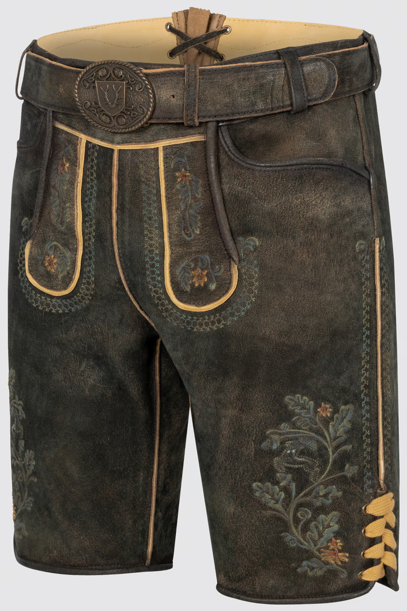 Kruger Men's Lederhosen "Charlie" with belt (50,52,54)