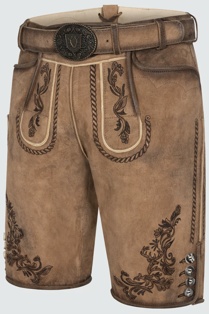 Kruger Men's Lederhosen "Devian" brown