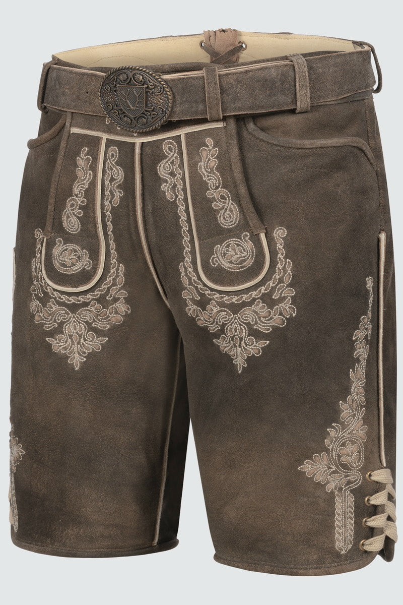 Lederhose Olias mit Gürtel