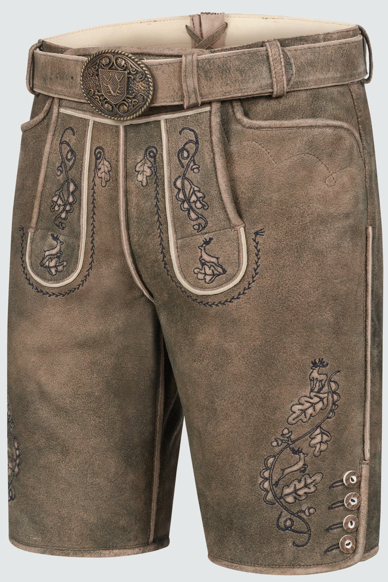 Lederhose Gildo mit Gürtel