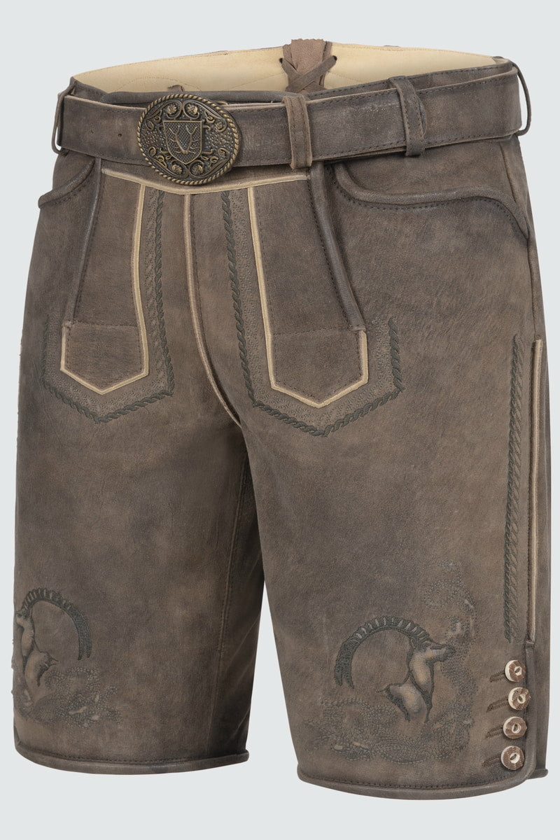 Lederhose Ilian mit Gürtel