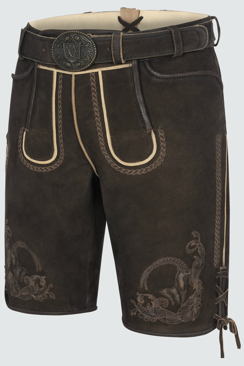 Lederhose Balian mit Gürtel