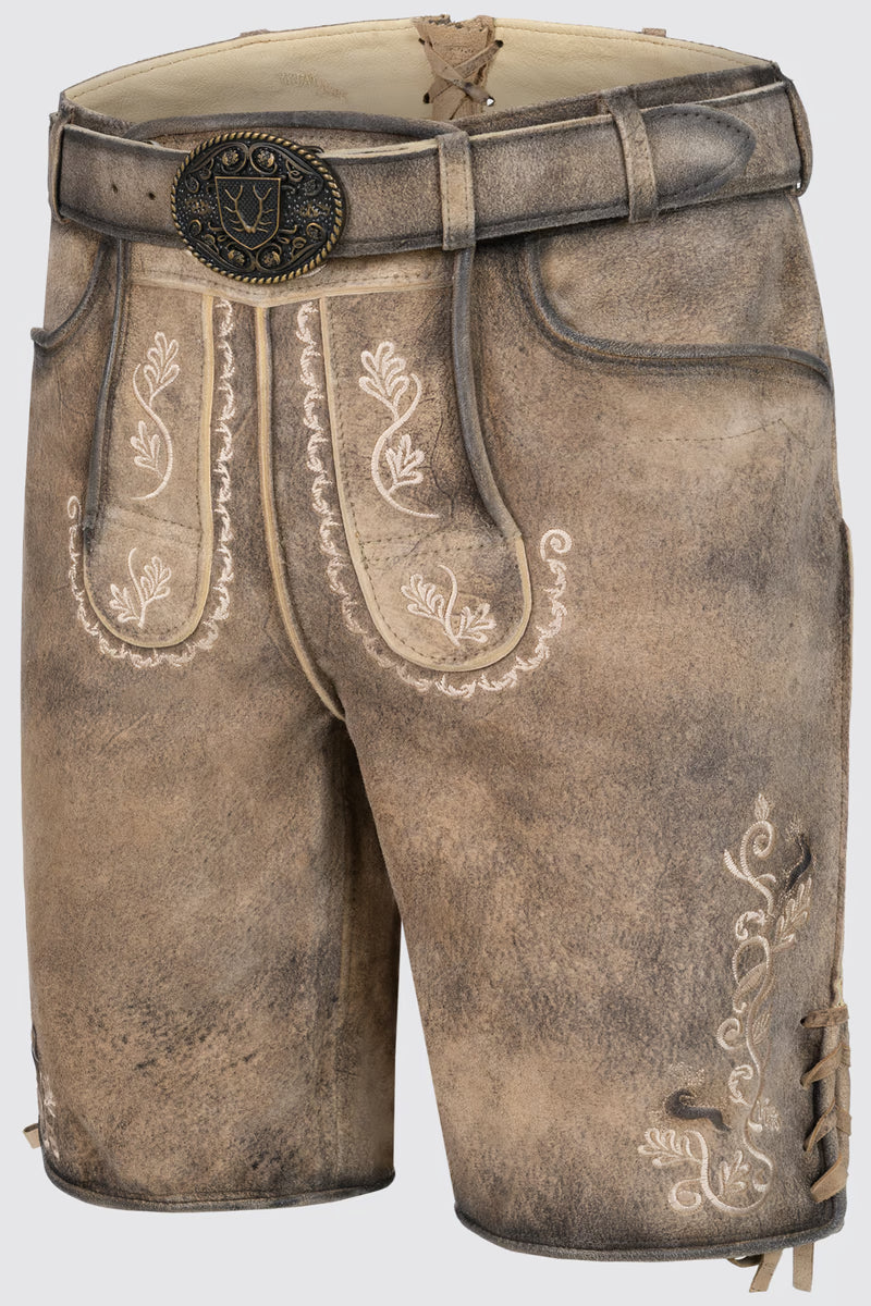 Kruger Men's Lederhosen "Melo" light brown