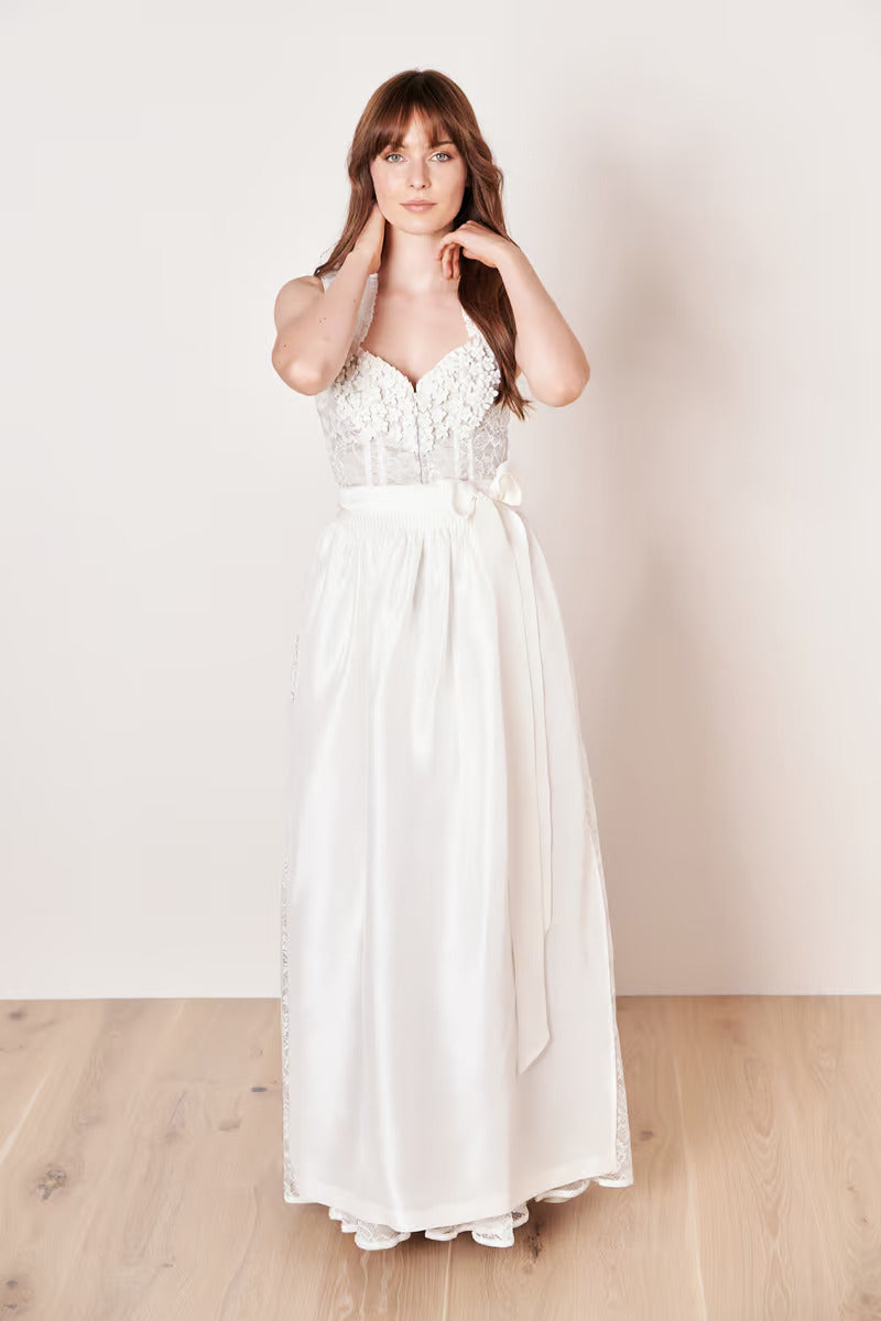 Kruger Wedding Dirndl 2pcs. 100cm "Ivy" ecru