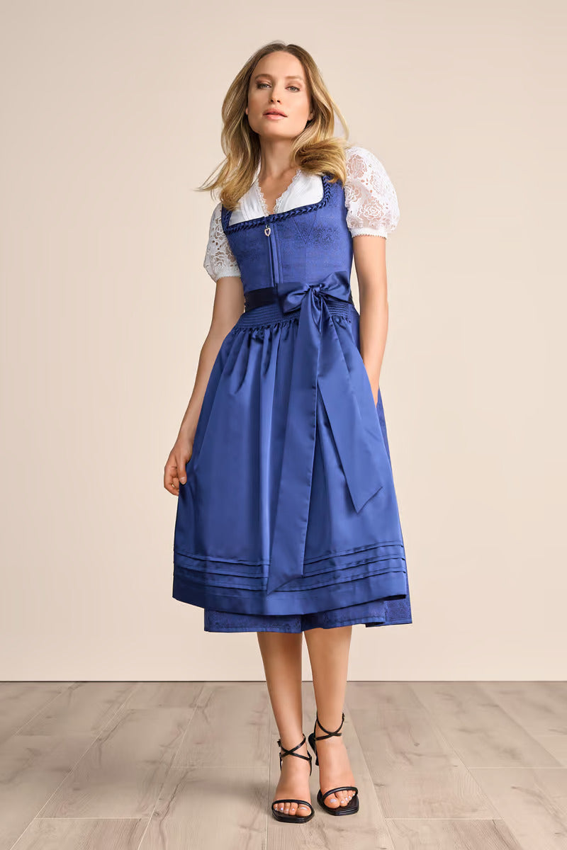 Kruger Long Dirndl 2pcs. 70cm "Inna" blue (closeout) 44,46 1 left