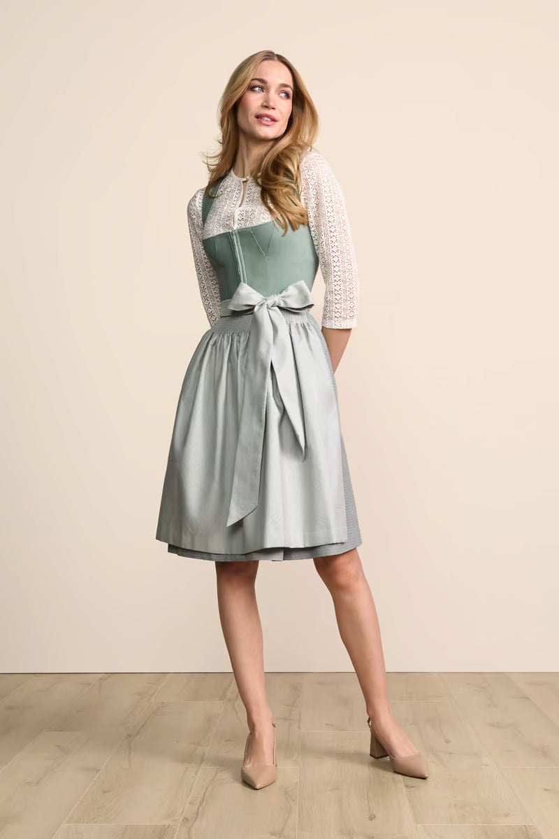 Kruger Virelia Midi Dirndl, Green — 60cm 2pc Set