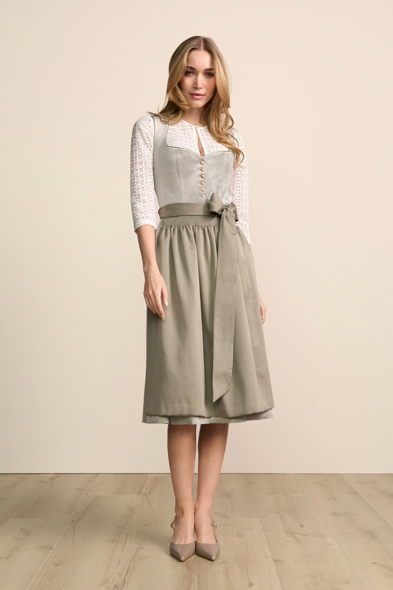 Kruger Long Dirndl 2pcs. 70cm "Leonela" green