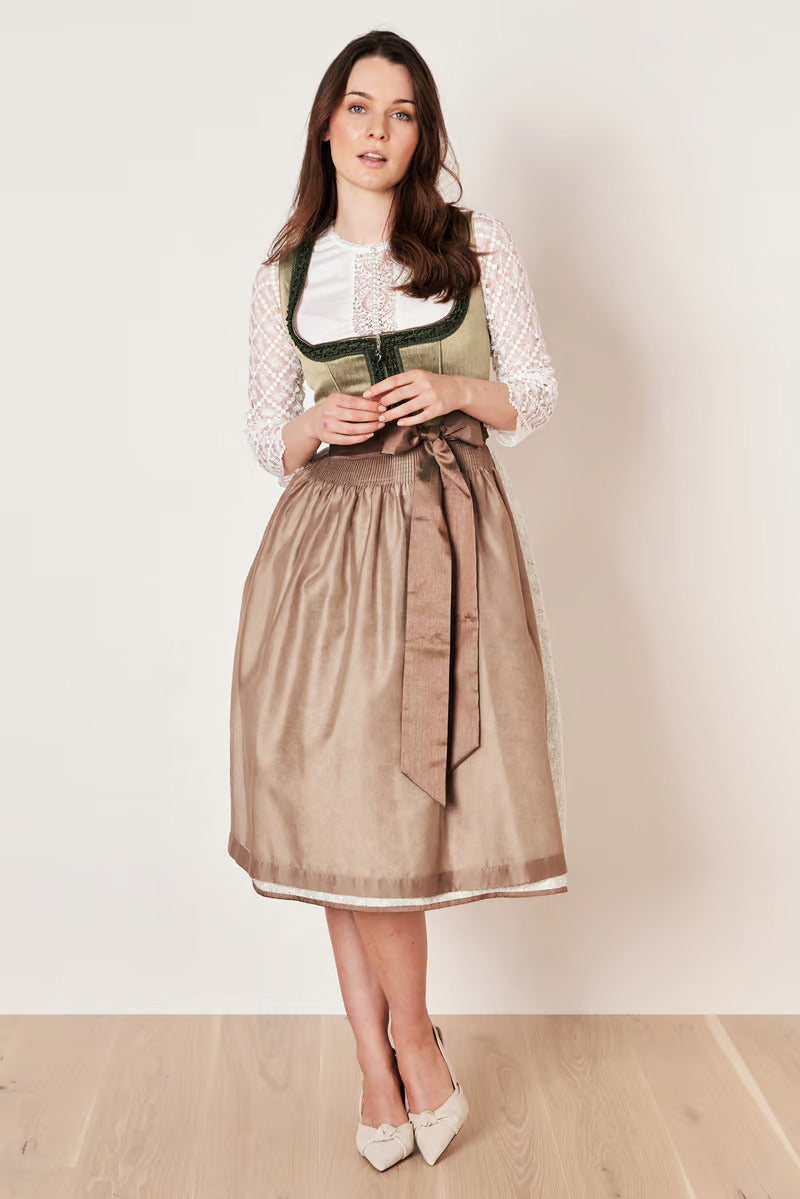 Kruger Long Dirndl 2pcs. 70cm "Danila" grun (48,50)