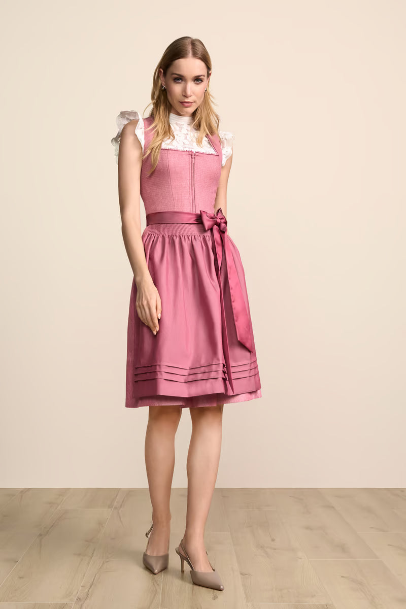 Kruger Midi Dirndl 2pcs. 60cm "Rosella" red (low stock)