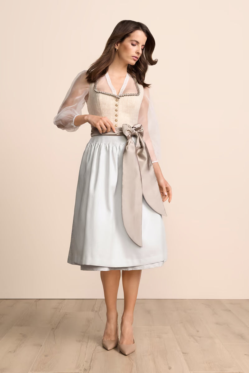 Kruger Long Dirndl 2pcs. 70cm "Helina" beige
