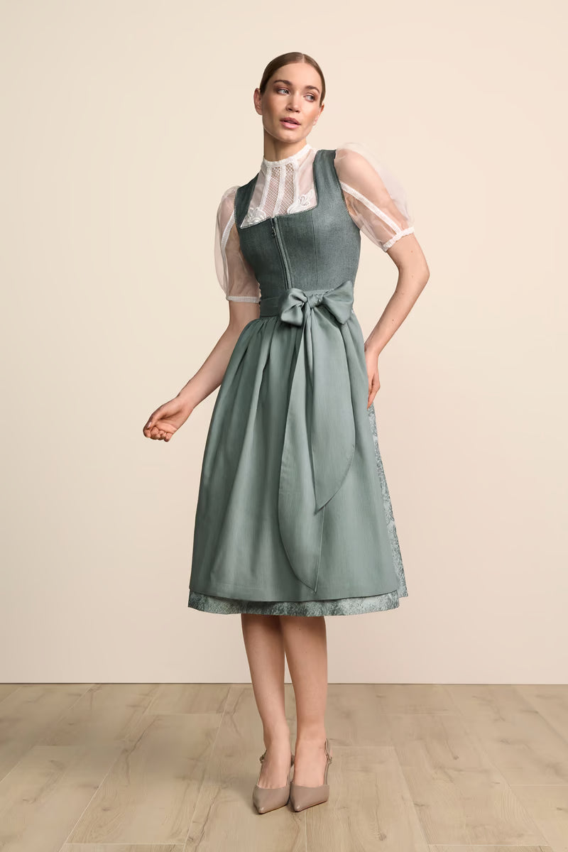 Kruger Long Dirndl 2pcs. 70cm "Katelyn" green