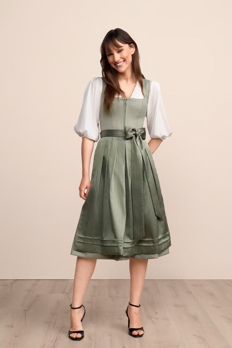 (new) Kruger Long Dirndl 2pcs. 70cm "Lillie" green (low stock)