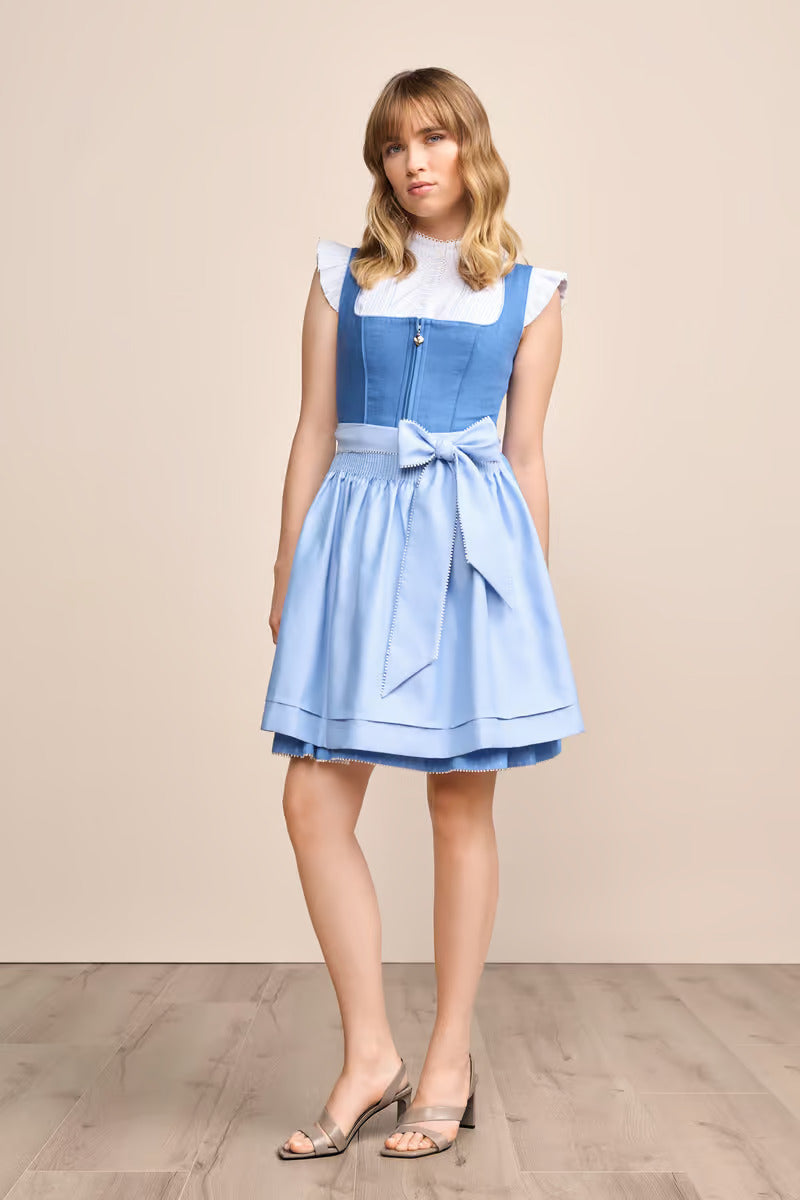 (new) Kruger Mini Dirndl 2pcs. 50cm "Dorette" blue (44)