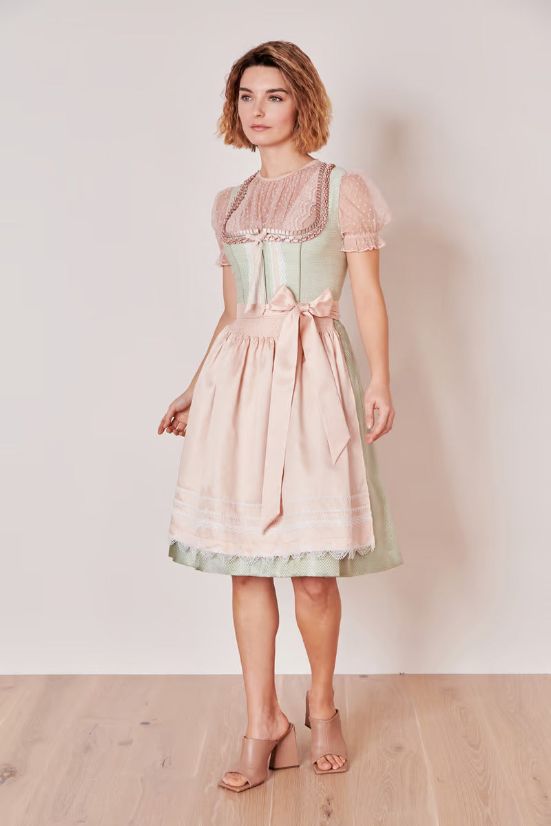 Kruger Midi Dirndl 2pcs. 60cm "Rina" mint