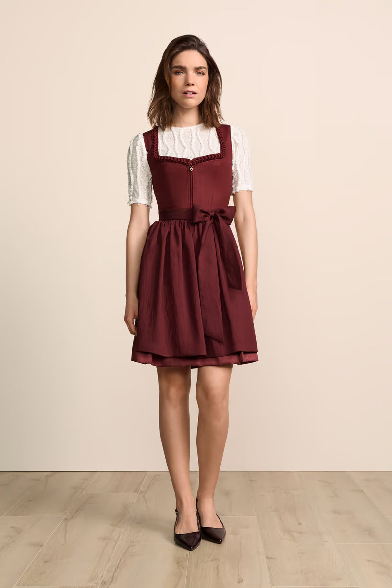Kruger Mini Dirndl 2pcs. 50cm "Avelore" red