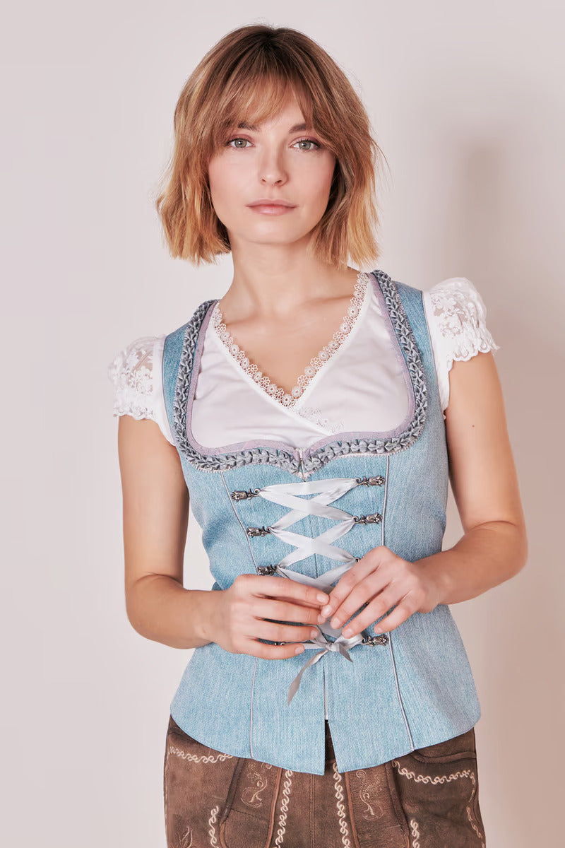 Kruger Traditional Bodice "Gasira" turquoise (36)