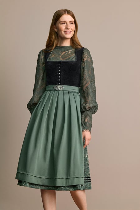 Julia Trentini Romi Dirndl, Black — 70cm Long