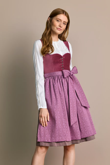 Julia Trentini Brenda Midi Dirndl, Pink — 60cm