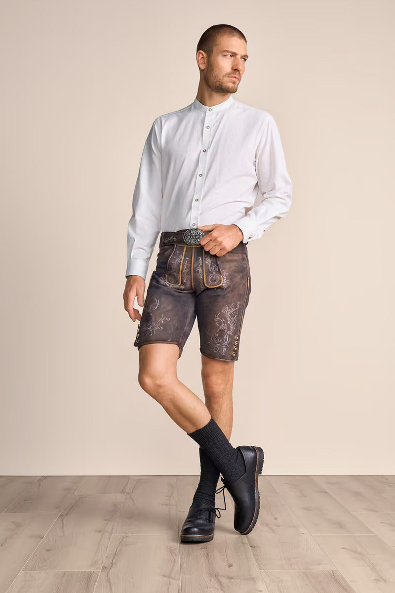 Krueger Traditional Long Sleeve Shirt "Ramin" white