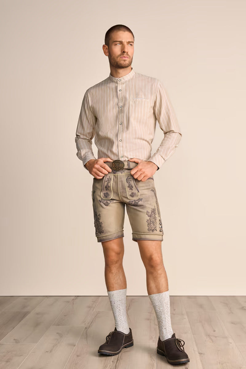 Krueger Traditional "Samir" (beige) Long Sleeve Shirt