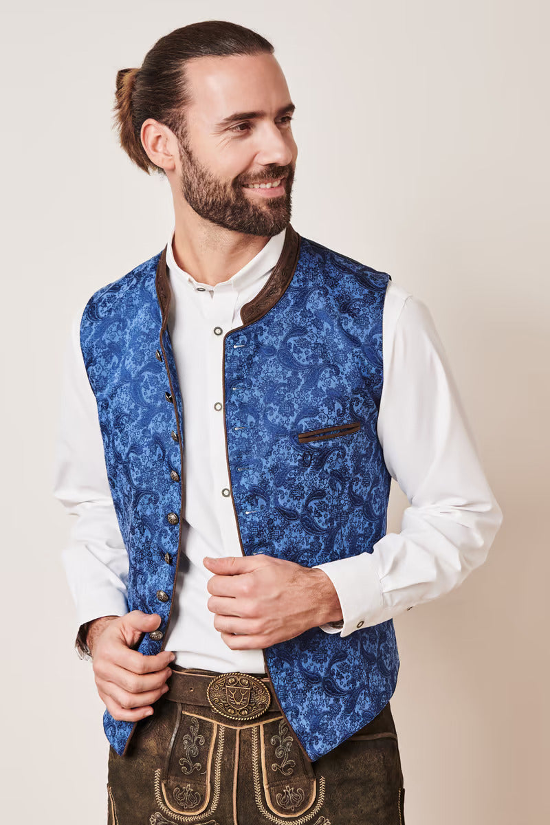 Kruger Traditional Vest "Leano" blue (low stock)