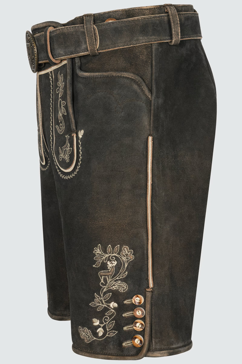 Kruger Men's Lederhosen "Arendt" with belt (52,54) low stock