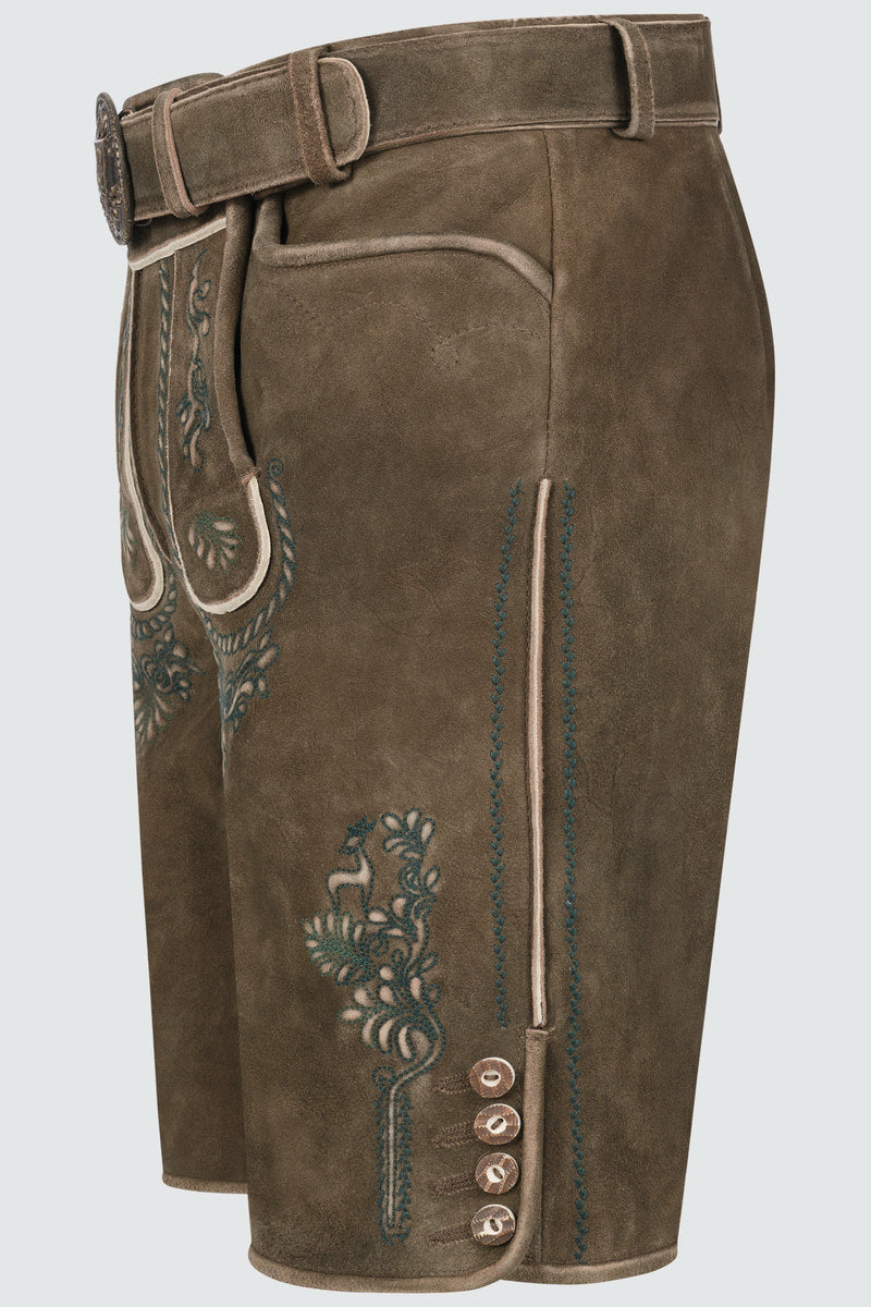 Lederhose Cailan mit Gürtel